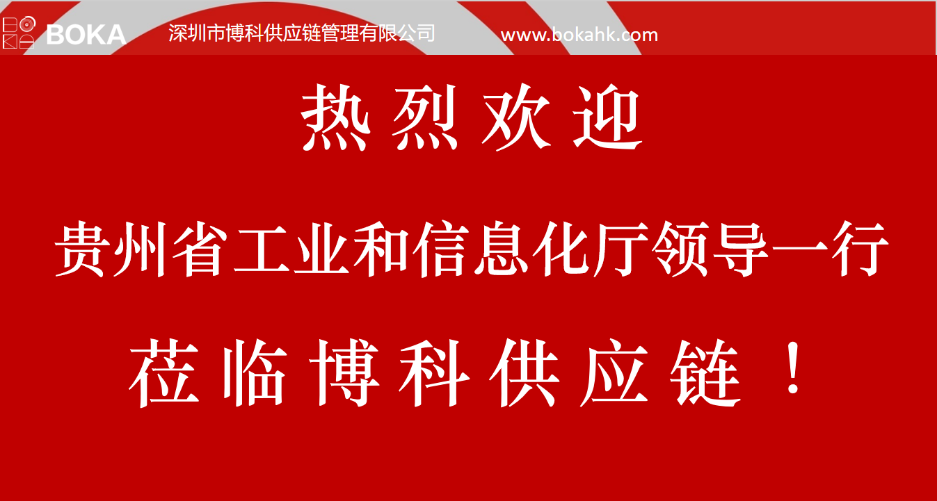 贵州工信厅金厅长一行考察公海彩船供应链
